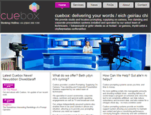 Tablet Screenshot of cuebox.com